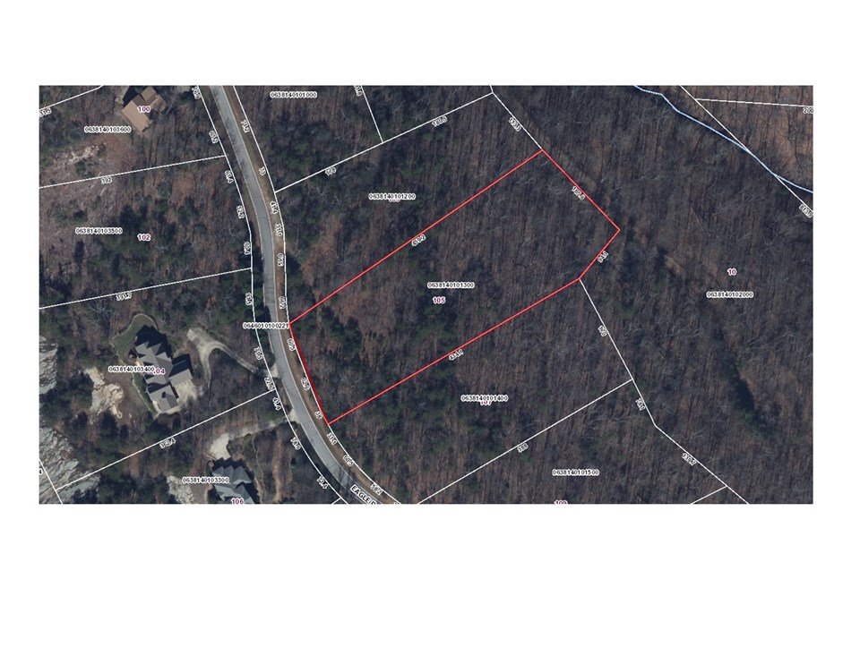 aerial view of the lot